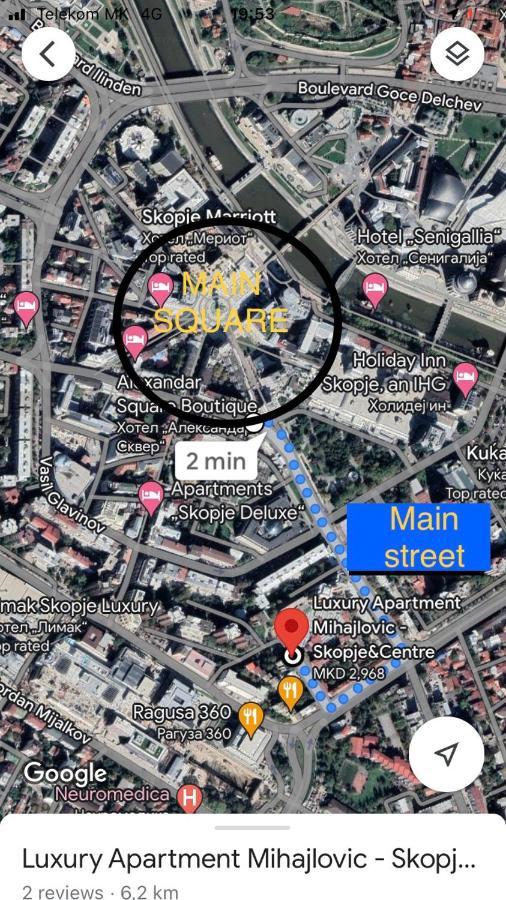 Mihajlovik Lux Apartment In Heart Of Скоп'є Екстер'єр фото